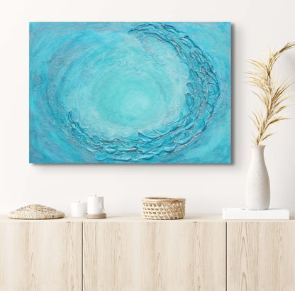 Abstract Seascape Art | Waves Painting | Gallery Wall Art | Textured Painting | Ocean Acrylic Painting | Office Decor | Modern Coastal Art